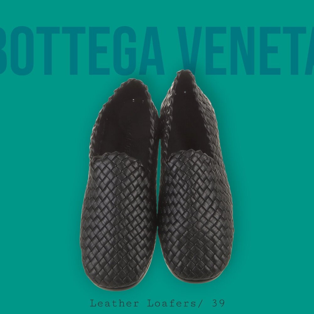 Bottega Veneta Black Loafers
